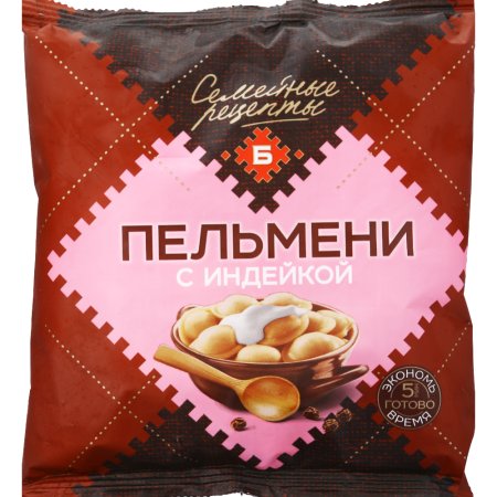 Пельмени «Семейные рецепты с индейкой» 400 г.