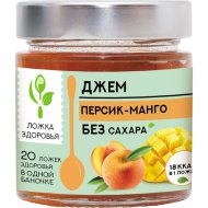 Джем «Ложка здоровья» персик-манго без сахара, 200 г