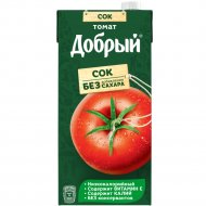 Сок «Добрый» томатный, с солью и мякотью, 2 л.