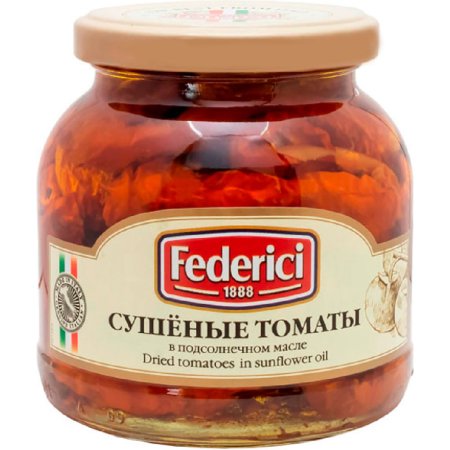 Томаты сушёные «Federici» в подсолнечном масле, 280 г.