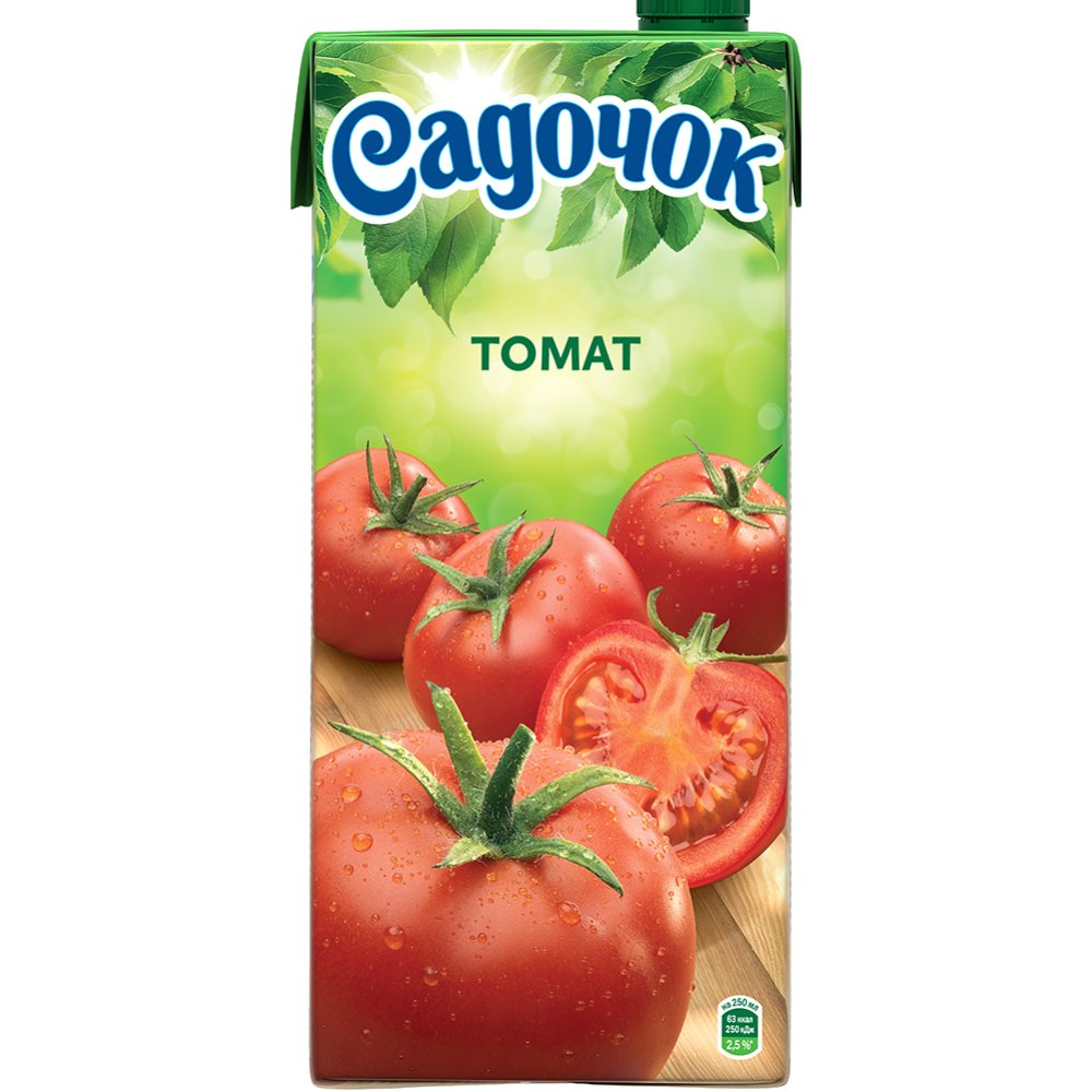Сок томатный «Садочок» с сахаром и солью, с мякотью, 950 мл. - Каталог ...