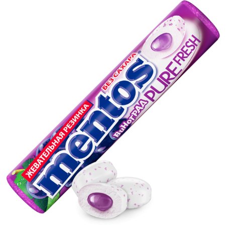 Жевательная резинка «Mentos» виноград, 15.5 г.