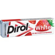 Резинка жевательная «Dirol White» со вкусом клубники, 13.6 г