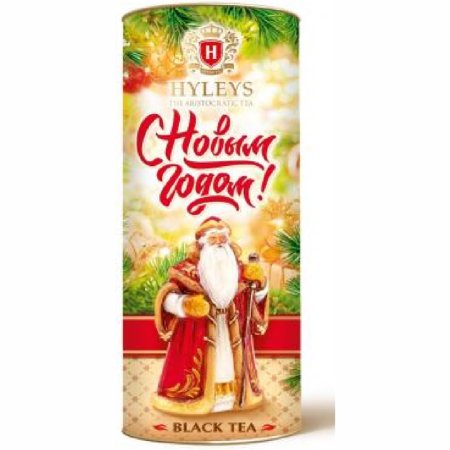 Чай «Hyleys» новогодняя туба, черный байховый, листовой, 45 г