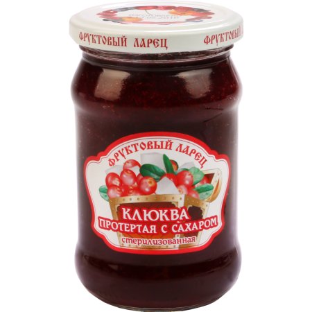 Конфитюр «Клюква» протертая с сахаром, 350 г.