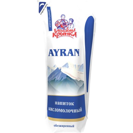 Айран «Бабушкина крынка» обезжиренный, 450 г