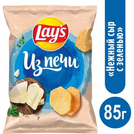 Чипсы картофельные «Lay's» нежный сыр с зеленью, 85 г.