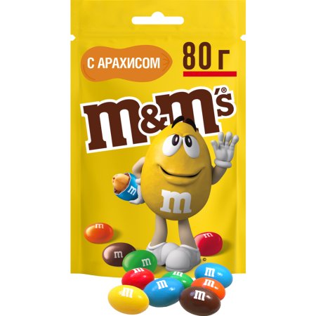 Драже «М&M's» с арахисом, 80 г