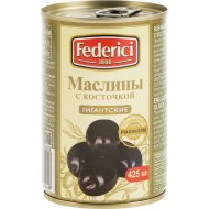 Маслины «Federici» гигантские с косточкой, 420 г