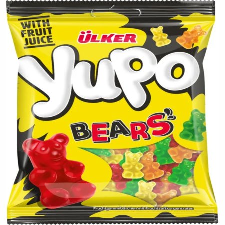 Конфеты «Yupo bears» фруктовые с соком, 80 г