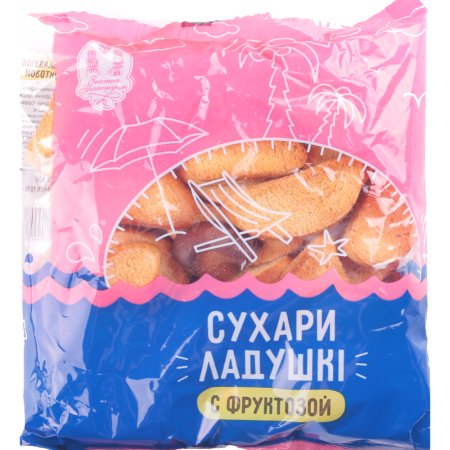 Сухари «Ладушки» с фруктозой, 250 г.