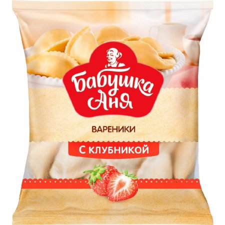 Вареники «Бабушка Аня» с клубникой, 430 г