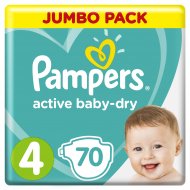 Подгузники «Pampers» Active Baby Dry, 9-14 кг, размер 4, 70 шт.