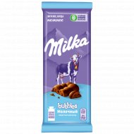 Шоколад молочный «Milka Bubbles» пористый, 76 г