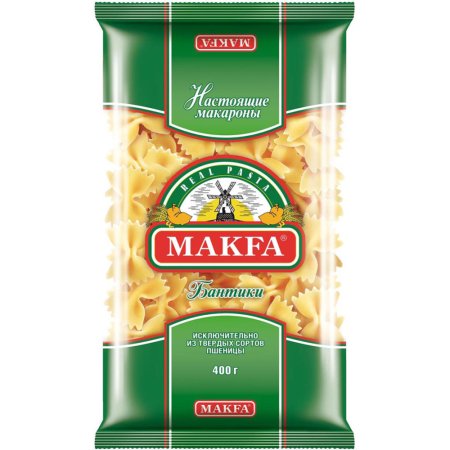 Макаронные изделия «Makfa» бантики, 400 г.