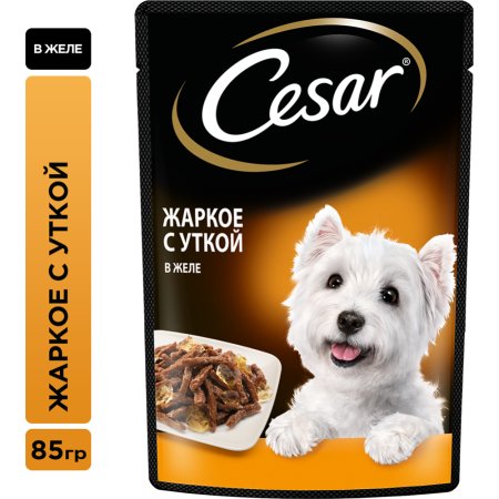 Корм «CESAR» (д/соб.,жаркое с уткой) 85г