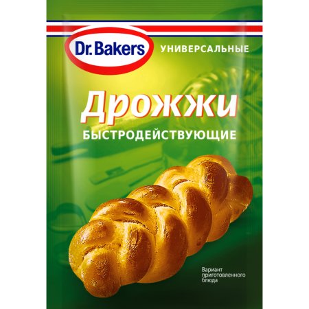 Дрожжи «Dr. Bakers» быстродействующие, 7 г