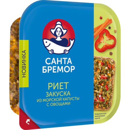 Риет «Санта Бремор» закуска с овощами, 150 г