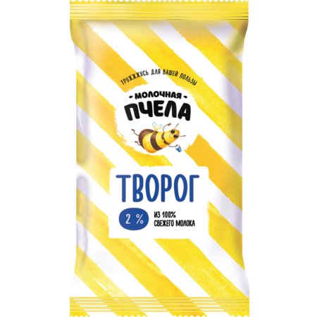 Творог «Молочная пчела» 2%, 180 г