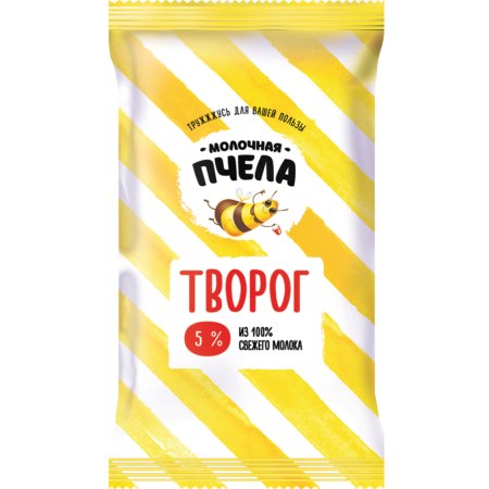 Творог «Молочная пчела» 5%, 180 г