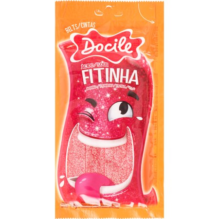 Мармелад «Docile» Sour Fitinha Strawberry, 70 г