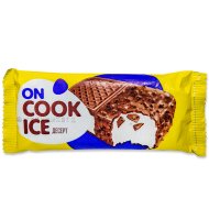 Десерт замороженный в глазури «On coock ice» на печенье, с ароматом ванили, 12%, 90 г