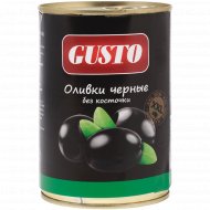 Оливки черные «Gusto» без косточки, 400 г