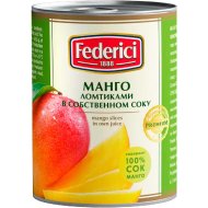 Манго консервированное «Federici» в собственном соку, 420 г