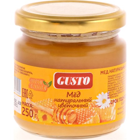 Мед натуральный «Gusto» цветочный, 250 г