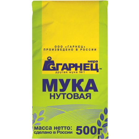 Мука «Гарнец» нутовая, 500 г.