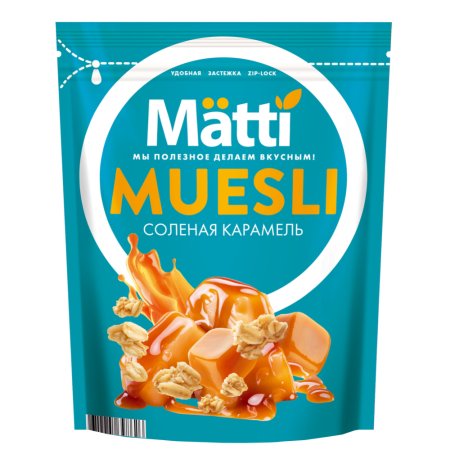 Мюсли «Matti» cоленая карамель, 250 г