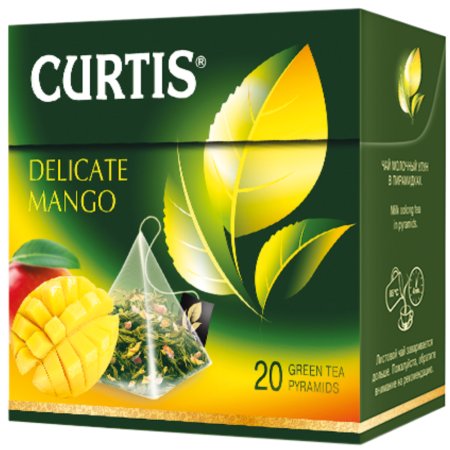 Чай зеленый «Curtis» Delicate Mango, 20 пакетиков.