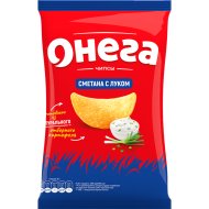 Чипсы «Онега» со вкусом сметаны с луком, 120 г