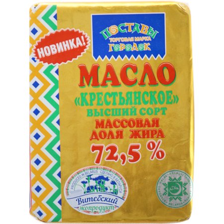 Масло сладкосливочное «Крестьянское» 72.5%, 180 г.