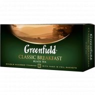 Чай чёрный «Greenfield» классический завтрак, 25 пакетиков.