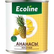 Ананасы консервированные «Ecoline» кусочки, 565 г