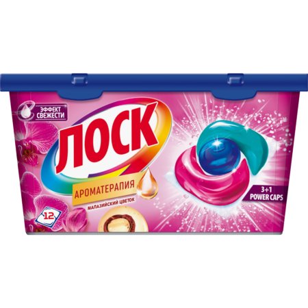 Средство для стирки «Losk» малазийский цветок, капсулы, 12 шт