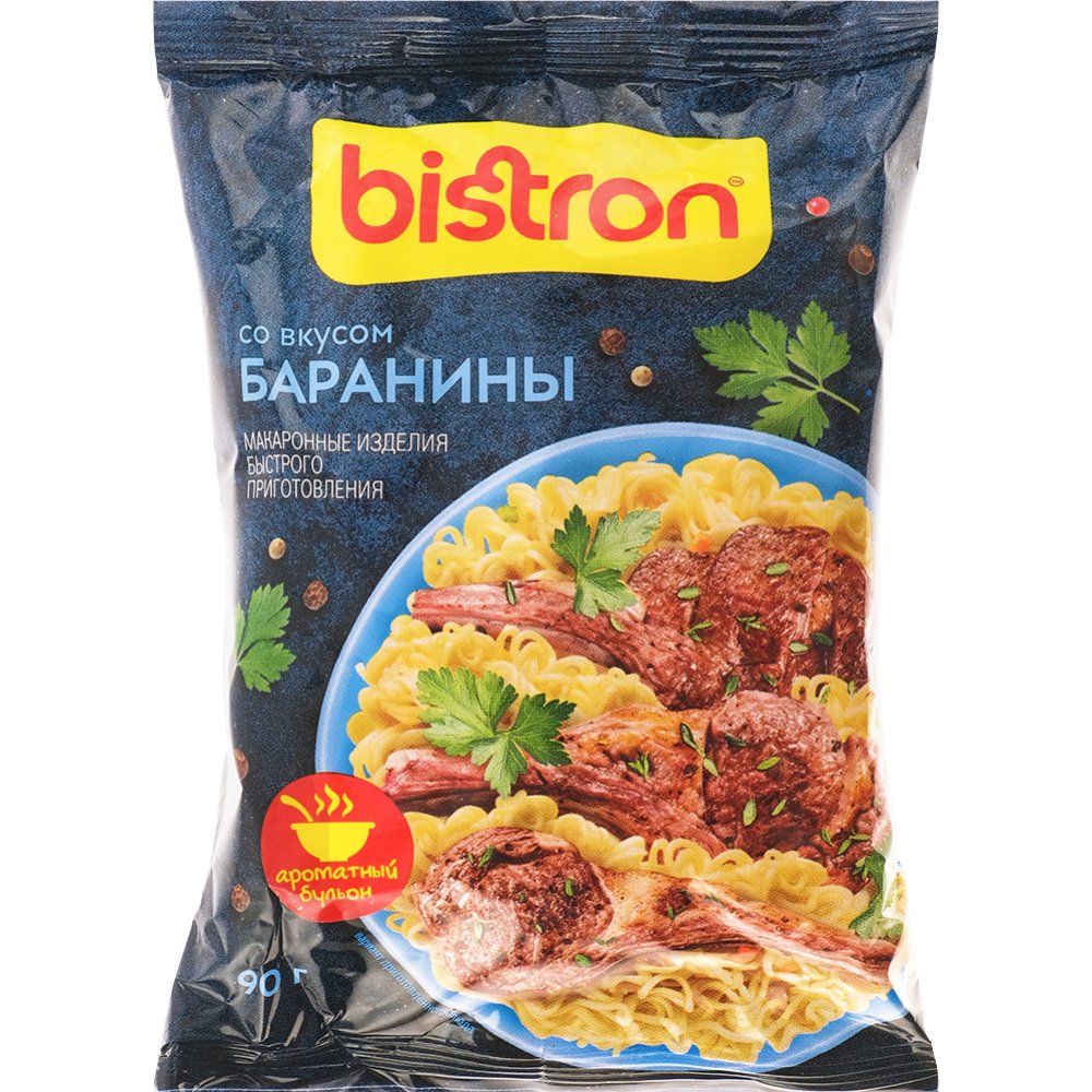 Лапша б/пр «BISTRON»(баранина,пак.) 90г - Каталог товаров