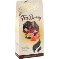 Чай черный «Tea Berry» клубника и маракуйя, 100 г.