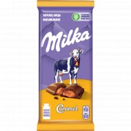 Шоколад «Milka» молочный с карамельной начинкой, 90 г.