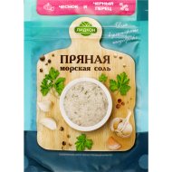 Приправа «Лидкон» пряная морская соль, чеснок и черный перец, 150 г