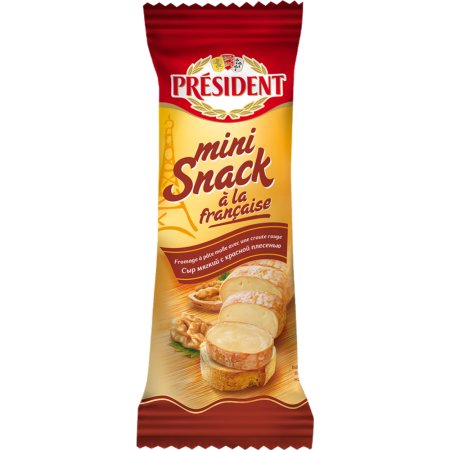 Сыр «PRESIDENT» (red snack,60%) 90г