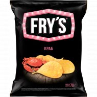 Чипсы из натурального картофеля «Fry’s» вкус краб, 70 г
