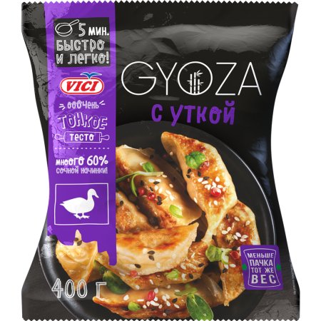 Пельмени «GYOZA» (с уткой), 400гр