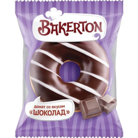 Донат «Bakerton» шоколад, глазированный, 12х55 г