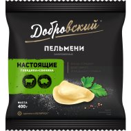 Пельмени «Добровские» настоящие, говядина+свинина, 400 г.