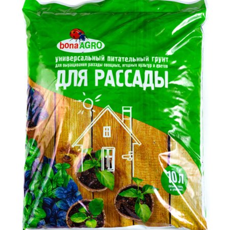 Грунт питательный «Bona Agro» для рассады, 10 л.