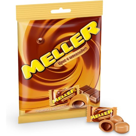 Ирис «Meller» с шоколадом, 100 г.