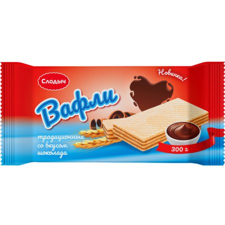 Вафли «Традиционные» с шоколадным вкусом, 300 г