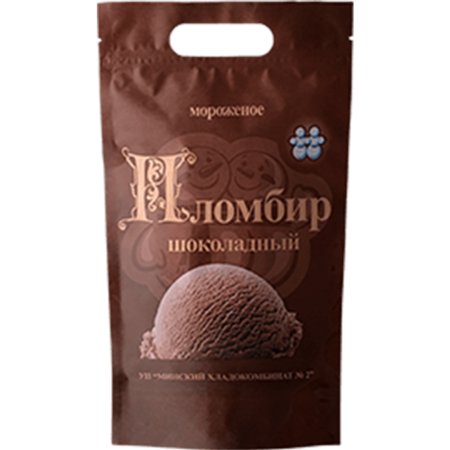 Мороженое «ПЛОМБИР» (шокол,пакет) 500г